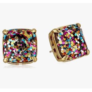 kate spade new york Small Square Stud Earrings with dust bag (new)
